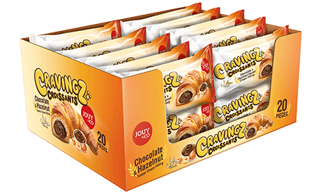 Cravingz Croissants Hazelnut Cream Display Box